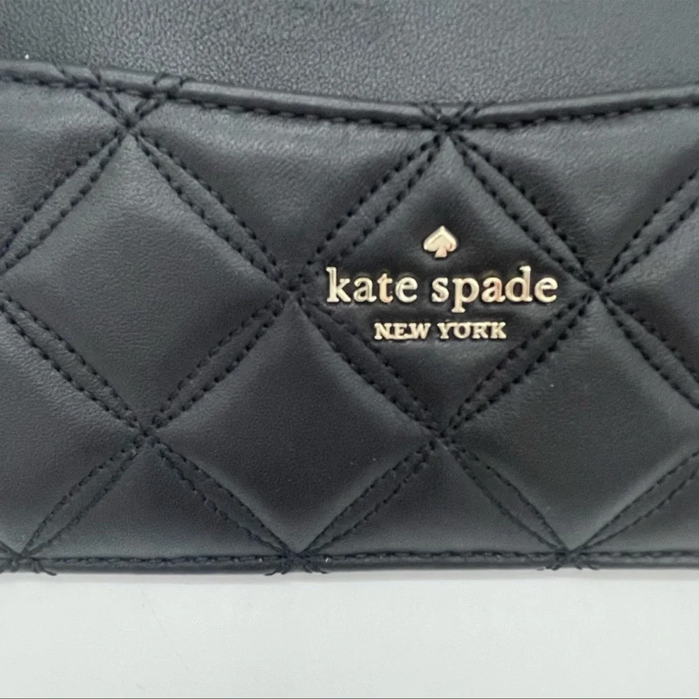 Kate Spade Slim Card Holder Wallet Black - Picture 3 of 9
